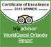 Trip Advisor Certificate of Excellence